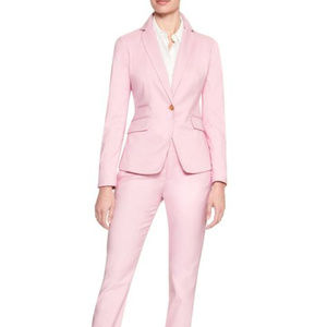 MSRP $129 Pink Cutaway Single-Button Blazer